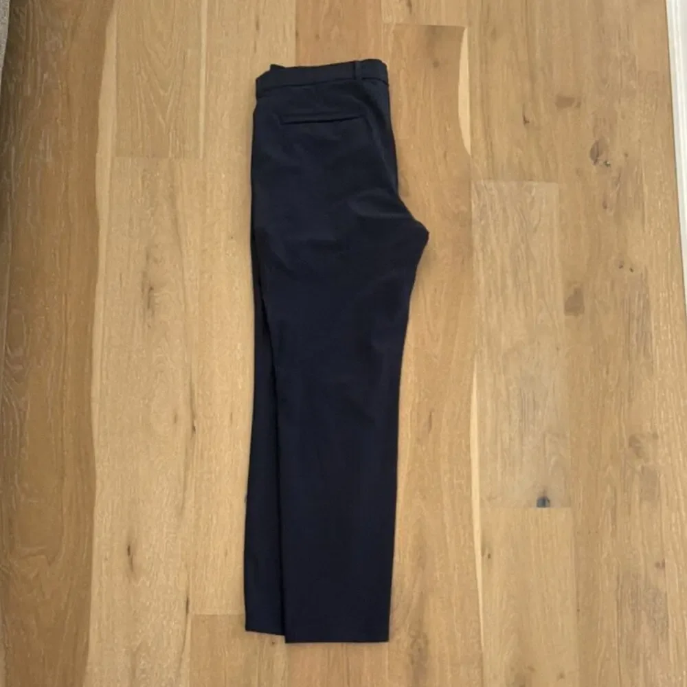 Mizzen+Main Mens Helmsman Navy Slim Fit Flat Front Stretch Pants 35x30